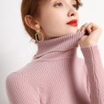 thumbnail image 1 of Heliar-suéter de cuello alto para mujer, jerseys suaves de punto, suéteres básicos de Cachemira, otoño e invierno, 2023, 1 of 4