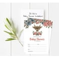 thumbnail image 2 of Inkdotpot 30 Fill In StyleBaby Shower Invitation Cards Deer Jungle Animals Blank Invites, 2 of 5
