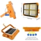 thumbnail image 5 of Foco LED recargable de 100 W, luz de trabajo de 10000 lm, linterna portátil con panel solar, lámpara exterior de 5 modos para camping, sitio de construcción, garaje, taller, 5 of 5