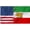 C, variant on Large US and Old Iran Friendship Flag 3X5FT, USA and Former Iran Historic Flags with Sun Lion, Persia Iranian Banner, Brass Grommets, Outdoor and Indoor Decro Banner