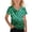 v#5Green8, variant on Rggeeun Toddler Girl Blouse Gradient Style V Neck Short Sleeve Cute Scale Print Soft Kids' Summer Comfort Pullover Daily Wear Classic Tops,Green,3-4 Years