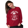 thumbnail image 3 of Defend Freedom Liberty Flag Skull Unisex Plus Size Sweatshirt Brisco Brands 5X, 3 of 6