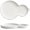 A, variant on Plates Cold Dish Plates for Home Use, Dumpling Plates, With Vinegar Dish, Cold Dish Platters Dishes(A,Small)