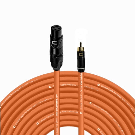 Coluber Cable Unbalanced XLR Female Cable to RCA Male - Pro 3-Pin Connector