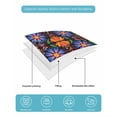 thumbnail image 5 of Mexican Flower Twin Size Down Alternative Comforter, Lightweight Comforter Quilt Bedding Set with Pillow Shams Abstract Colorful Floral Leaf Plant All Seasons Bed Comforter Duvet Insert 68"x86", 5 of 7