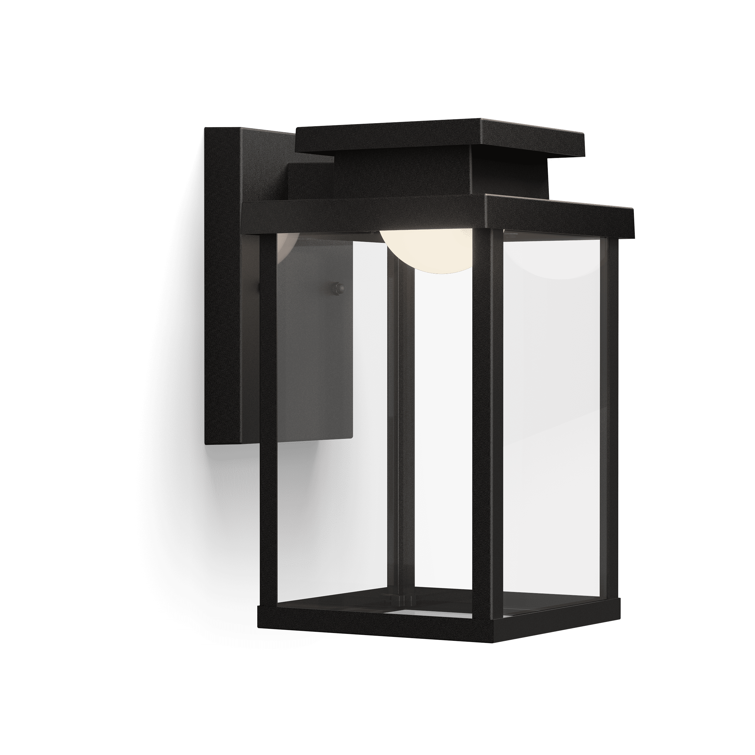 Philips LED 50-Watt Outdoor Rectangular Wall Lantern, Bright White Dimmable, Mounting Plate (1-Pack)