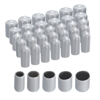 Uxcell 25-Piece Round Rubber End Cap Assortment – 5 Sizes (1/8 To 15/16) Vinyl Screw Thread & Tube Protectors