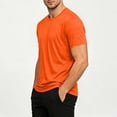 thumbnail image 5 of Kalauyu Running Shirts Men Sport Tops Dry Fit Gym Wicking Athletic Quick Dry Moisture Wicking T Shirts Solid Color Breathable Cool Fitness Workout Shirts, 5 of 9