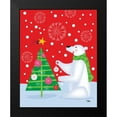 thumbnail image 2 of Woo, Teresa 20x24 Black Modern Framed Museum Art Print Titled - Polar Bear and Tree, 2 of 5
