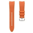thumbnail image 4 of Adjustable Sports Watch Band for Samsung Galaxy Watch 4 Classic 42mm Replacement Silicone Watch Bands - Fashionable PU Leather Rubber Watch Straps - Compatible for Galaxy Watch 4 Classic 42mm, Orange, 4 of 6