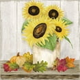 thumbnail image 2 of Reed, Tara 26x26 Gold Ornate Wood Framed with Double Matting Museum Art Print Titled - Fall Sunflowers I, 2 of 4