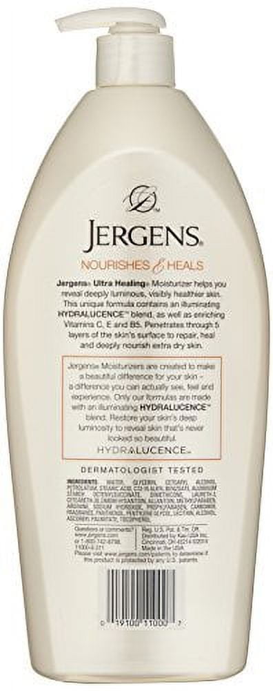 Jergens Ultra Healing Dry Skin Moisturizer, Body and Hand Lotion for Dry Skin, for Quick Absorption