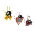thumbnail image 1 of Set of 3 Colorful Metal Insect Flower Pot Hangers - Whimsical, Adorable Bumble Bee, Ladybug, and Butterfly Outdoor Figurines for Garden and Patio Decor, 1 of 4