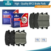 YXPCARS Front Rear Ceramic Brake Pads (P-1432, P-1916), Brake Pads Set for Hyundai Santa Fe Sport 2003 - 2018 2.0L & 2.4L, KIA Sorento 2014 - 2020 All Models