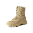 thumbnail image 3 of Kesitin Mens Breathable Slip Resistant Army Combat Boots Desert Military Tactical Boot Lightweight Hiking Shoes Sand Color 10, 3 of 9