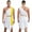 Yellow, variant on TiaoBug Men’s Sleeveless One Strap Dress with Sequin Headband Roman Senator Grecian God Costumes Yellow XXL