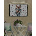 thumbnail image 3 of Navy Blue Butterfly 4th of July Outdoor TV Cover 48 to 50 Inch Weatherproof, Independence Day Red Star 600D Oxford TV Covers with Waterproof Zipper, Outside Flat TV Screen Protector 48"Wx30"Hx4.5"D, 3 of 7