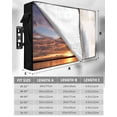 thumbnail image 7 of Outdoor TV Cover 40 to 43 Inch Weatherproof, Neutral Beige Gray Waterproof TV Screen Protector for Outside Decor with Zipper and Pocket 40"L x 25"H , Abstract Grunge Modern Art, 7 of 7
