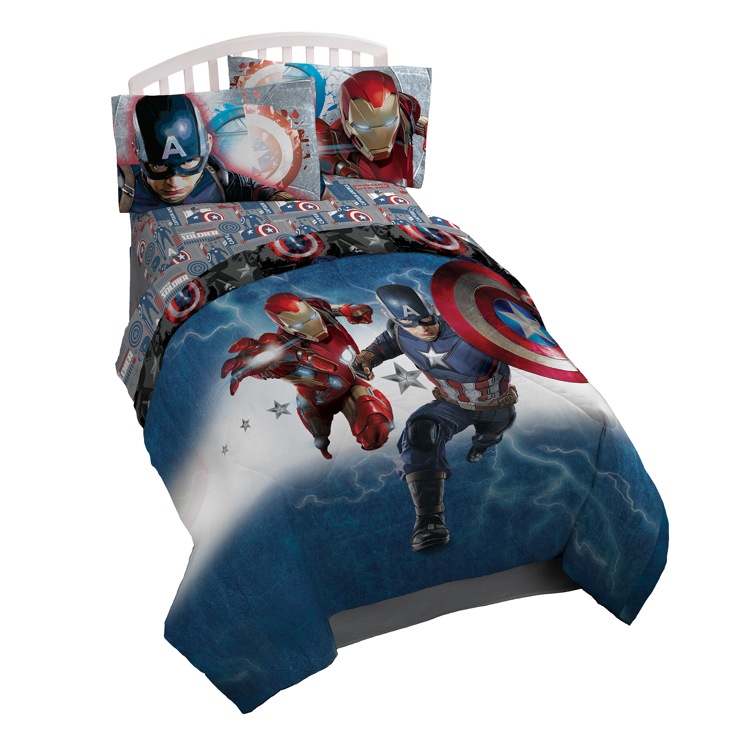 Marvel Captain America Civil War Twin Reversible Comforter Walmart Com