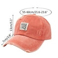 thumbnail image 2 of Up To $10 Baseball Caps Orange Unisex Classic Low Profile Cotton Baseball Cap Embroidered Letters Camoflauge Soft Unconstructed Adjustable Size Dad Hat, 2 of 2