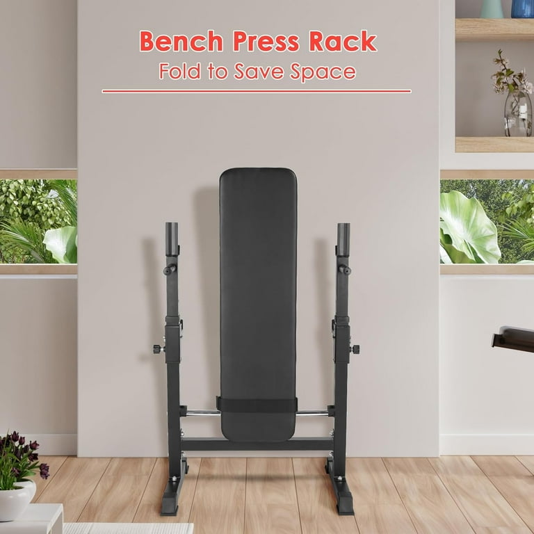 Wooden bench press rack outlet