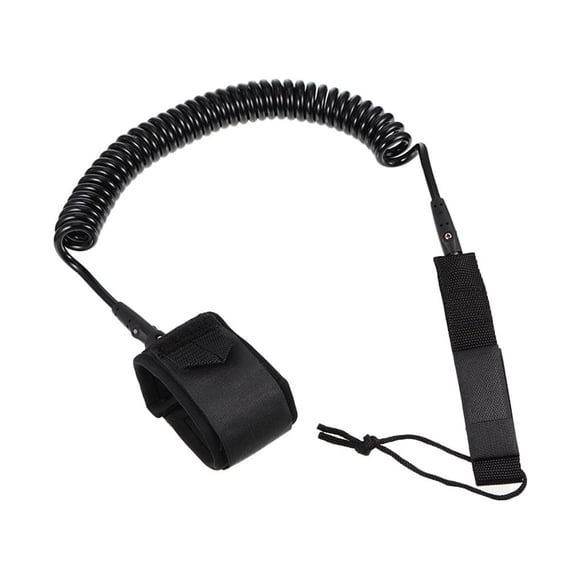 Eigraketly Correa para tabla de surf, taladro de acero inoxidable ajustable, equipo deportivo, gran sellado, tobillos, alambre, seguridad, protección de Deportes acuáticos Negro Eigraketly OD027286-01
