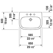 Duravit D-Code Washbasin White