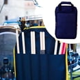 thumbnail image 4 of Bolsa para baquetas resistente a intemperie con bolsillo trasero para tarjetas, resistente al desgaste, correa de hombro ajustable, soporte para azul oscuro, 4 of 7