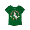 Way to Celebrate Toddler Girls' St. Patrick's Day Unicorn Short Sleeve T-Shirt