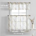 thumbnail image 4 of Decoultimatex Yellow Valance Curtains for Windows Print Tree Branch Semi-Sheer Valance，1 Panel 50"W x 15"L, 4 of 5