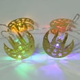 thumbnail image 4 of Cadena de luces de hierro forjado jinwen castillo palacio decoración luces de cadena doradas, 4 of 7