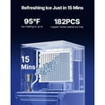 thumbnail image 2 of KFFKFF Commercial Ice Maker Machine - 550 Lbs/Day Stainless Steel Ice Machine with Programmable Ice-Making, Self-Cleaning, Adjustable Thickness, Suitable for Restaurants, Bars, Cafes, and Hotels, 2 of 9
