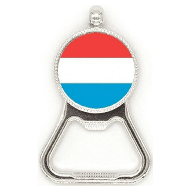 Luxemburgo national flag Europa país Acero inoxidable Metal cerveza tapa sacacorchos