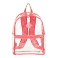 thumbnail image 6 of Eastsport Clear Backpack with Pencil Case, Pink Tropical Leaf, 6 of 8