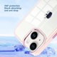 thumbnail image 5 of Entronix Funda Transparente para iPhone 14: Carcasa con Marco Cromado, Color Rosa, 5 of 7