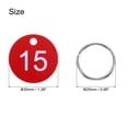 thumbnail image 2 of Etiquetas Numeradas 1-20, 20 Pcs Etiquetas Redondas de 35mm para Llaves de Dormitorio y Casilleros, Rojo, 2 of 7