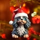 thumbnail image 4 of Decoración del hogar con forma de perro plano, decoración del árbol de Navidad., 4 of 4