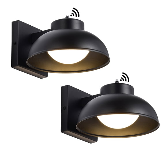 Sunnyin Outdoor Wall Light Dusk to Dawn 12W LED Waterproof Barn Shade 2 Pack