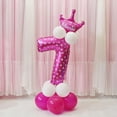 thumbnail image 3 of yuksok 5X All Numbers Crown Balloons Column Set Happy Birthday Arch Garland Number 7, 3 of 5