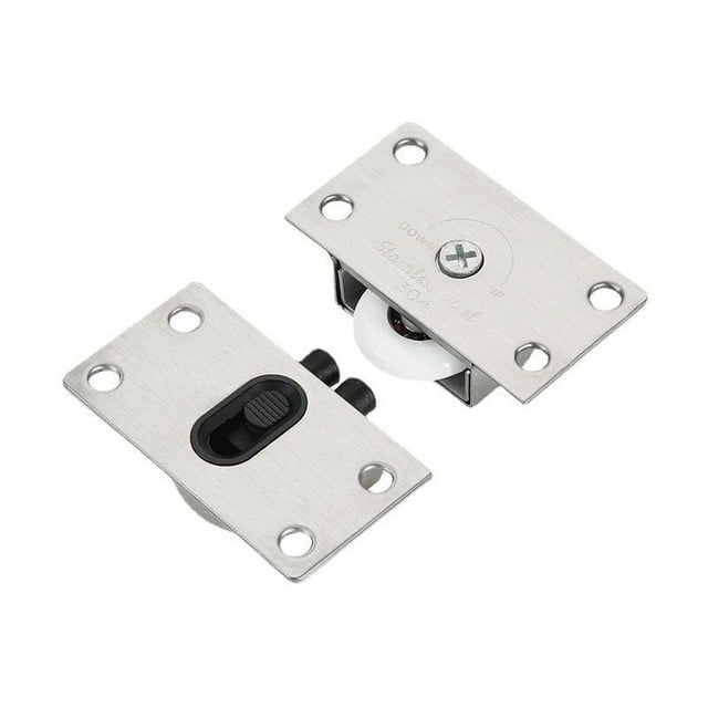 Jinsinto 8pcs (4 Ensembles) Premium 24mm Rouleaux de Porte Coulissante Roues de Porte Coulissantes, Roues de Porte Coulissantes, Rouleaux de Meubles pour Meubles d'Armoire