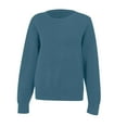 thumbnail image 4 of Chuancc Women's Crew Neck Sweatshirt,Basics Womens Clothing Womens Holiday Tops Dressy Womens Clothes Trendy 2026 Womens Thermal Underwear Thermal Underwear B-Navy 3XL, 4 of 9