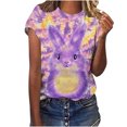 thumbnail image 1 of Camisas de Manga Larga para las Mujeres Suelto Ajuste Impreso Verano Sexy Cuello Redondo Superior, Poliéster Regular, 1 of 5