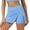Sky Blue, variant on Women's New Summer Tennis Short Skirt Ice Sense Movement, Slit Culottes, Running & Fitness Sports Skirt with Inner Pockets