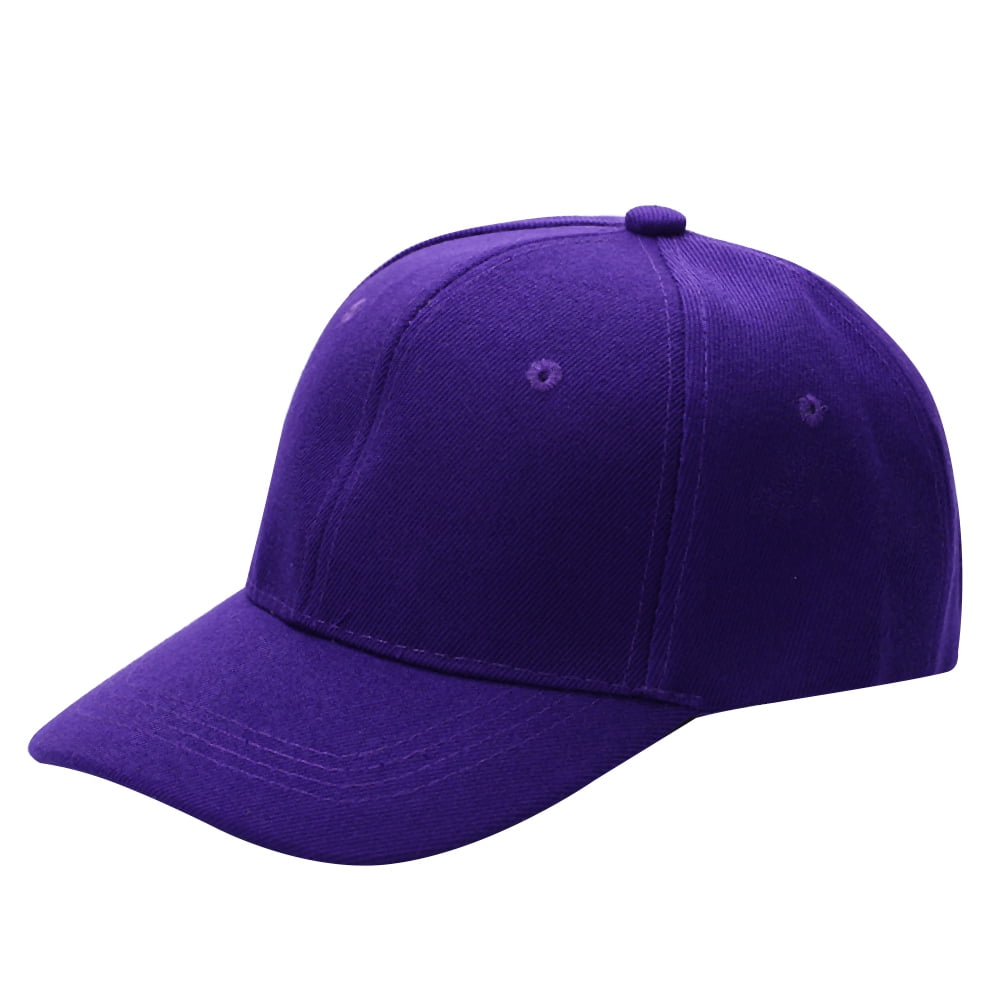 Eleaeleanor Fitted Classic Curved Bill Baseball Hat Plain Blank Sport Ball Cap Purple, Women's, Size: One Size