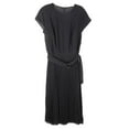 thumbnail image 1 of Akris Robe Midi en Dentelle Ceinturée Noire pour Femmes - 8, 1 of 2
