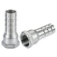 thumbnail image 5 of 304 Stainless Steel Hose Barb Fitting Coupler, 19mm Barb x G1/2 Female Thread, 2Pcs, 5 of 5