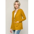thumbnail image 2 of Made by Johnny Women's Women's Open Front Knit Cardigan M MUSTARD, 2 of 6