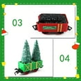 thumbnail image 4 of Godderr Baby Toddler Kids Toys Christmas Train Track Set with Lights and Sounds Track Train Model Toy Colorful Set, 4 of 7