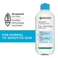 thumbnail image 2 of Garnier Micellar Water For Waterproof Makeup, Cleanser & Makeup Remover, Travel Size, 2 of 11