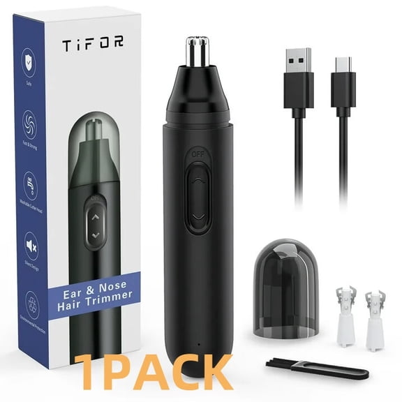 Nose Hair Trimmer for Men Rechargeable,Ear and Nose Hair Trimmer for Men and Women with Cleaning Brush,Nose Hair Trimmer Rechargeable